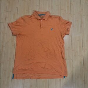 American Eagle Outfitters Peach Polo Shirt